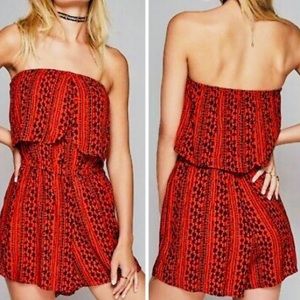 Free People Strapless Romper
